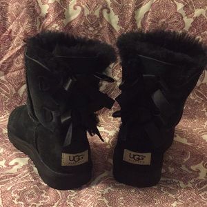 Black Bailey Bow Ugg Boots